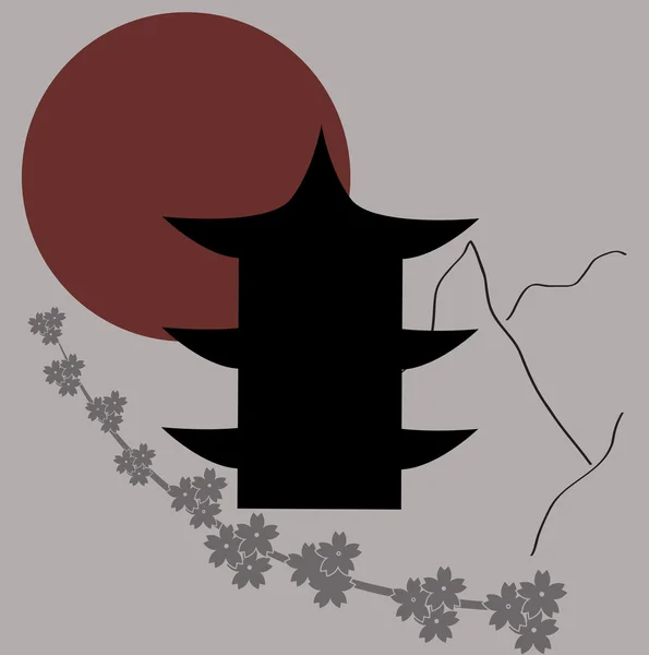 Symboles vectoriels japonais — Image vectorielle