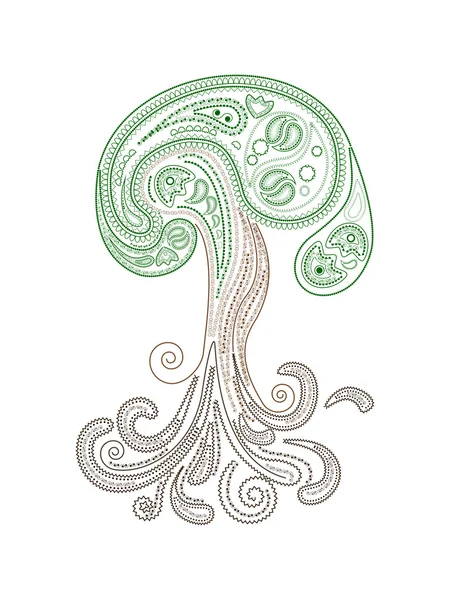 Vector henna tree — Stock Vector