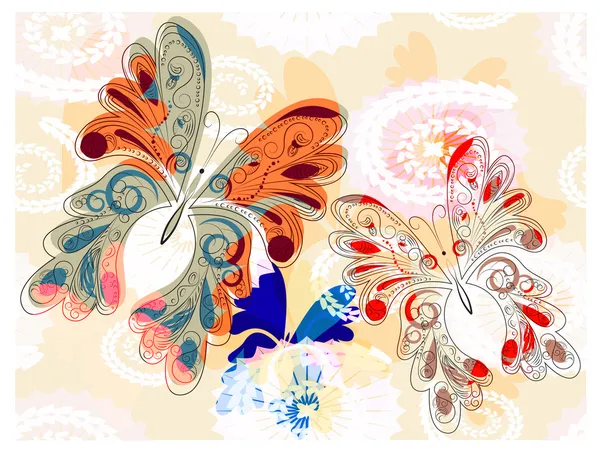 Mariposas vectoriales — Archivo Imágenes Vectoriales