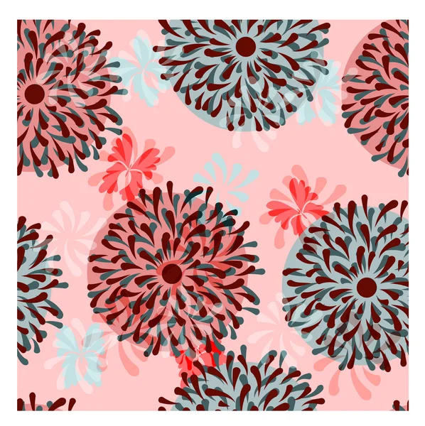 Vector floral seamless background — Stock Vector