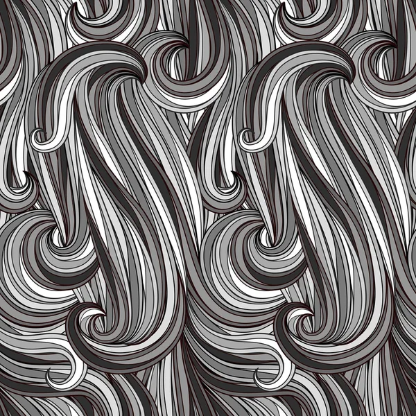 벡터 원활한 추상 흑백 패턴 — 스톡 벡터