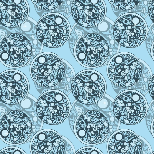 シームレスなバブルの抽象的な背景 — ストックベクタ