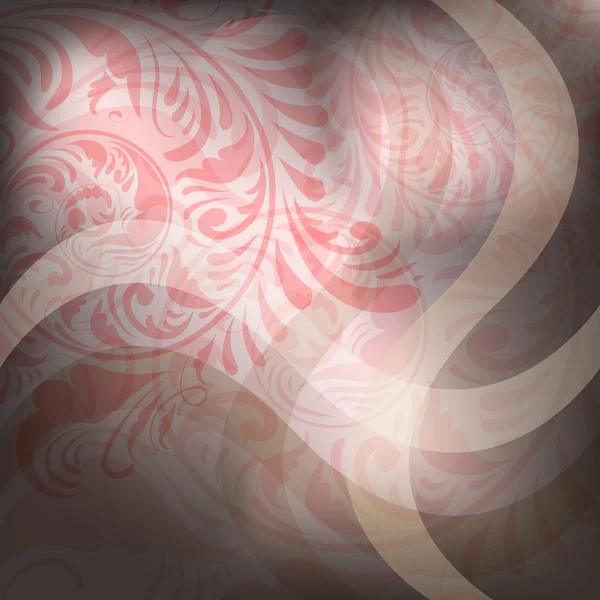 Абстрактний квітковий фон з хвилями — стоковий вектор