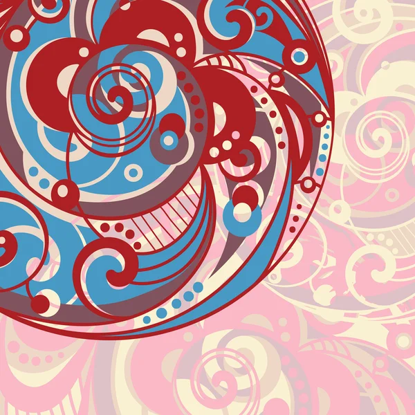 Абстрактний яскравий фон з спіраллю — стоковий вектор
