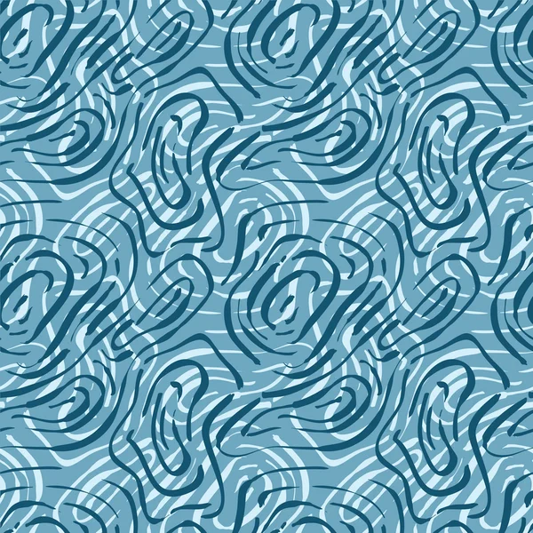 Marques de pli bleu abstraites sans couture — Image vectorielle