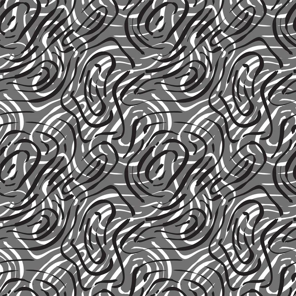 无缝抽象单色褶皱的痕迹 — 图库矢量图片