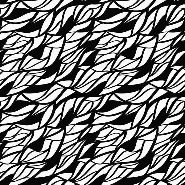 Abstract seamless monochrome pattern — Stock Vector