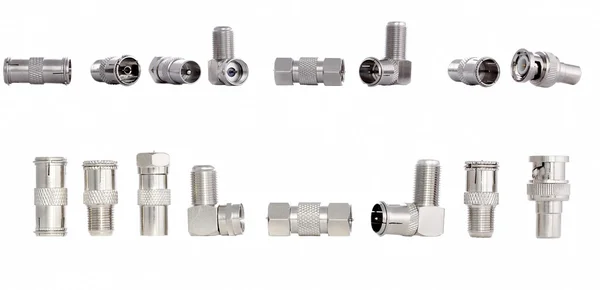 Cable Television Adapters Connectors Coaxial Cable — 图库照片