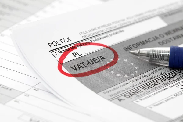 Polish Tax Form — Stock Photo, Image