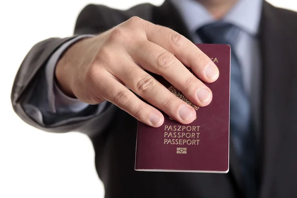 Паспорт гражданина Польши — стоковое фото