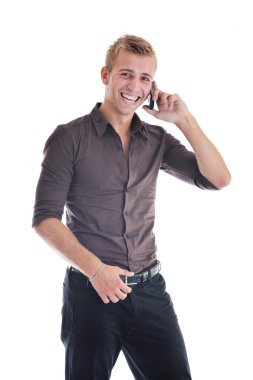 izole bir genç işadamı