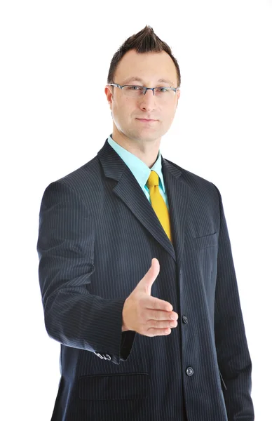 One young businessman isolated — Stock Photo, Image