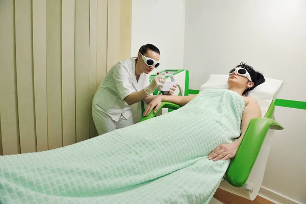 Huidverzorging en laser ontharing — Stockfoto