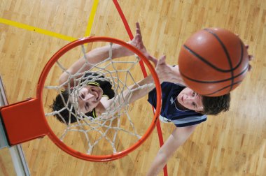 Basketball competition concept clipart