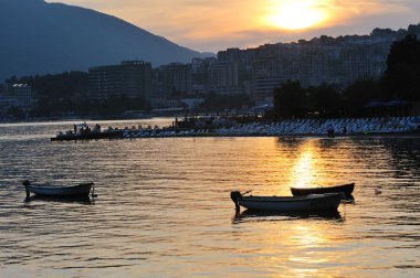 Luxury tourist boat at sea on summer vacation