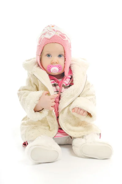 Bebê de inverno — Fotografia de Stock