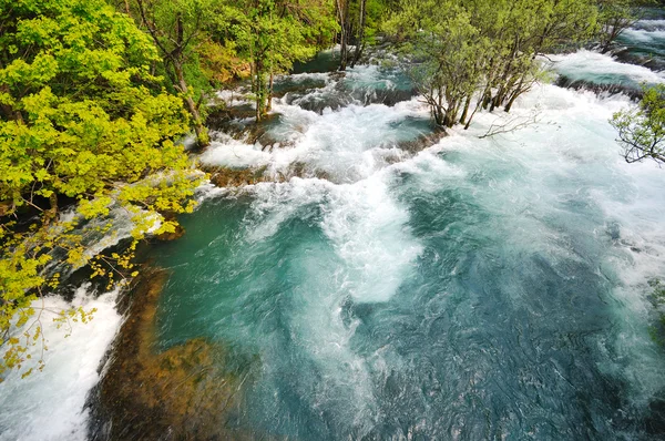 Vahşi nehir şelale — Stok fotoğraf