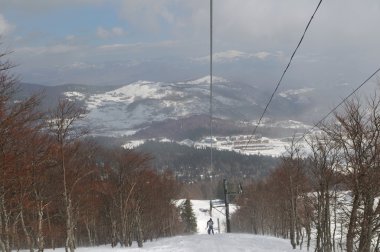 kış spor teleferik rahatla