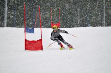 Ski race clipart