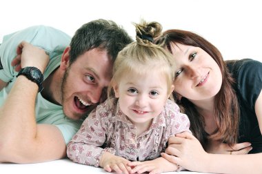 birlikte mutlu genç aile