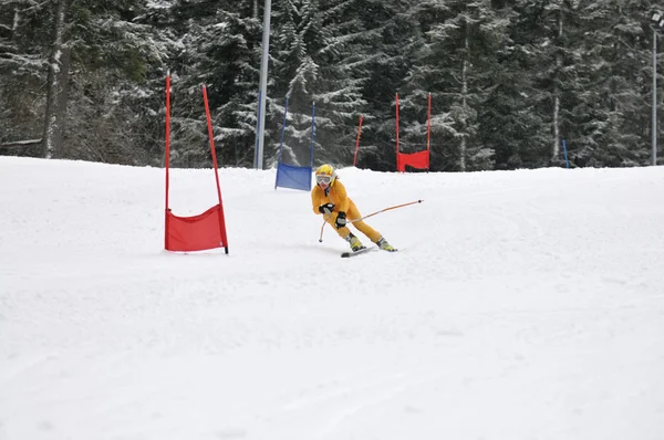 Skirennen — Stockfoto