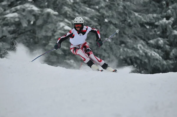 Corrida de esqui — Fotografia de Stock