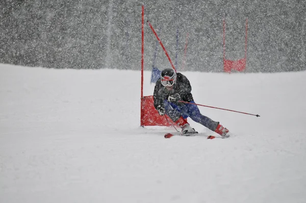 Corrida de esqui — Fotografia de Stock