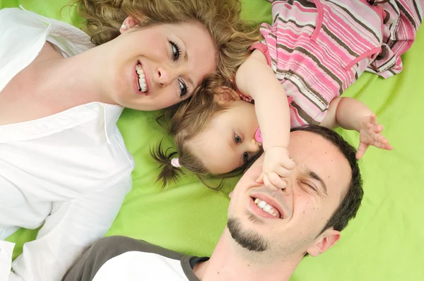 Happy young family — Stock Photo, Image
