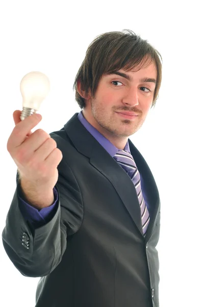 Lamp zakenman — Stockfoto
