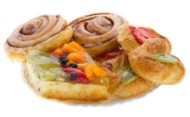 Set of sweet pastry clipart