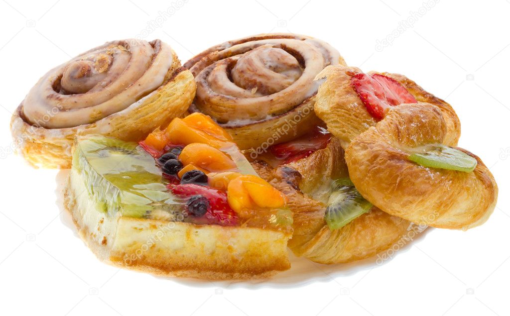 Set of sweet pastry