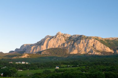 Mountain landscape, Ai-Petri, Crimea clipart