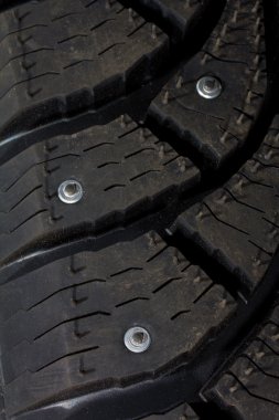 Close-up new snow tire clipart