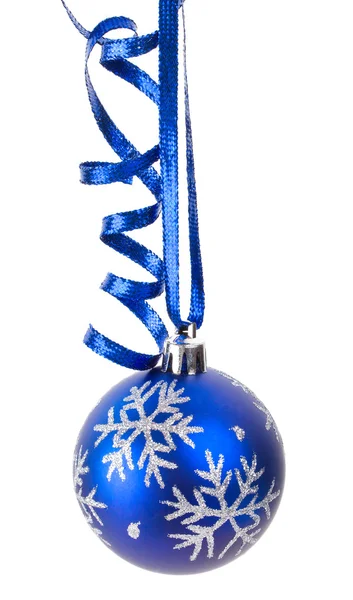 Christmas decoration with ribbon — Stock Photo, Image