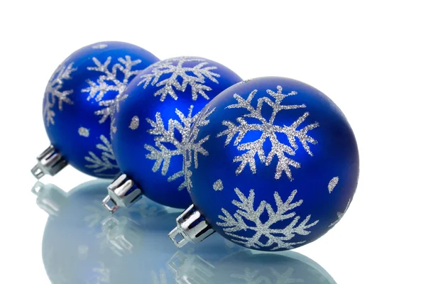 Christmas decorations with reflection — Stock Photo, Image