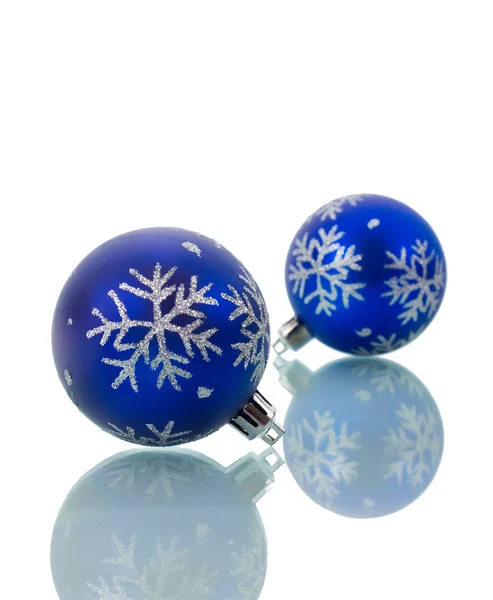 Christmas decorations with reflection — Stock Photo, Image