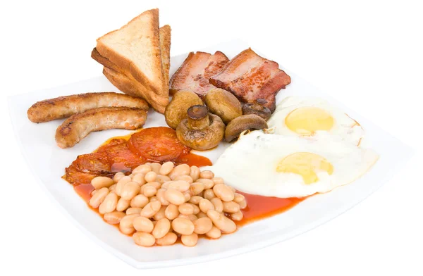 Pequeno-almoço tradicional inglês — Fotografia de Stock