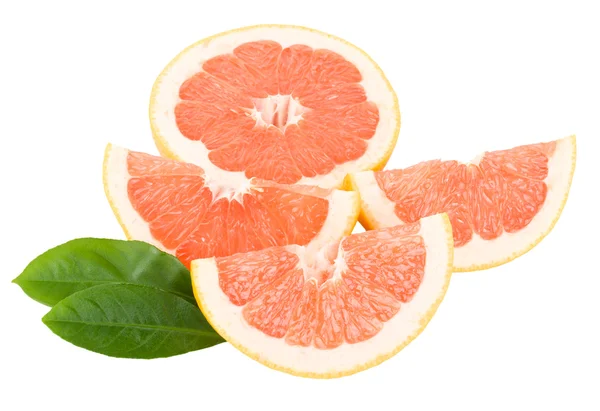 Peaces of red grapefruit — Stock Photo, Image