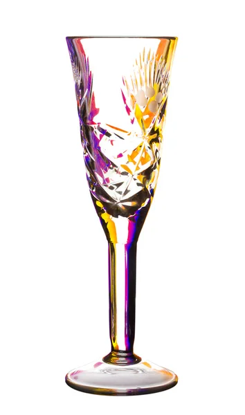 Transparent colored empty glass — Stock Photo, Image