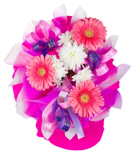 Bouquet con gerbera e crisantemo — Foto Stock