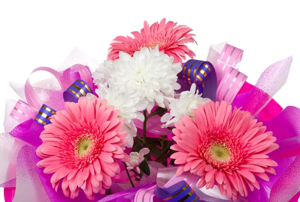 ガーベラと菊の花束 — ストック写真