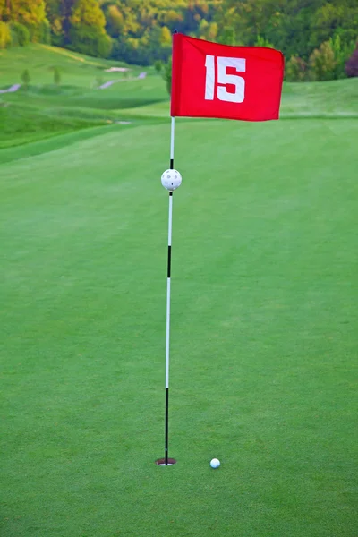 Flaga golfowa — Zdjęcie stockowe