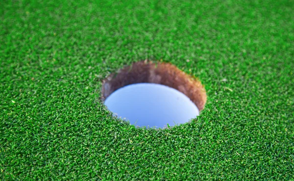 Golf hål — Stockfoto