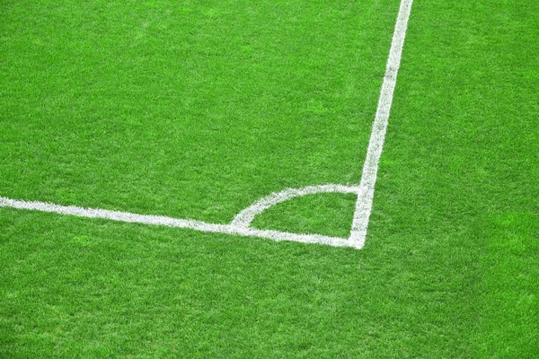 フットボール サッカー フィールドの緑の芝生 — ストック写真