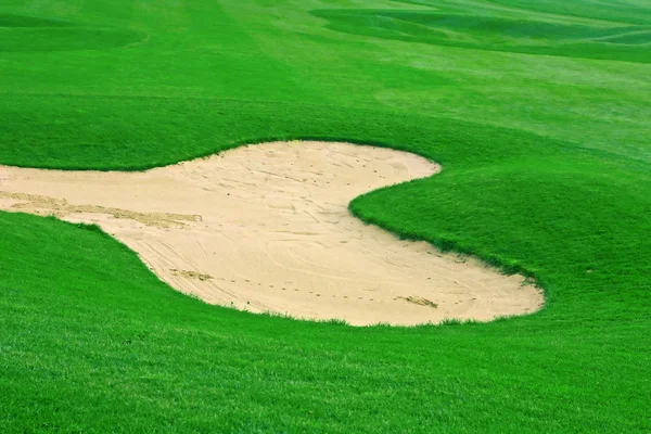 Sandfalle Auf Dem Golfplatz — Stockfoto