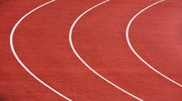 Curve of a running tracks — Stock Photo, Image