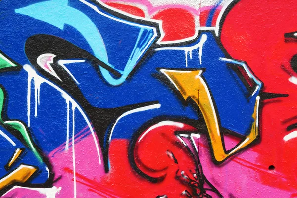 Parça renkli grafiti — Stok fotoğraf
