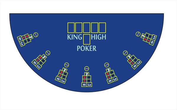 Poker table layout — Stock Photo, Image
