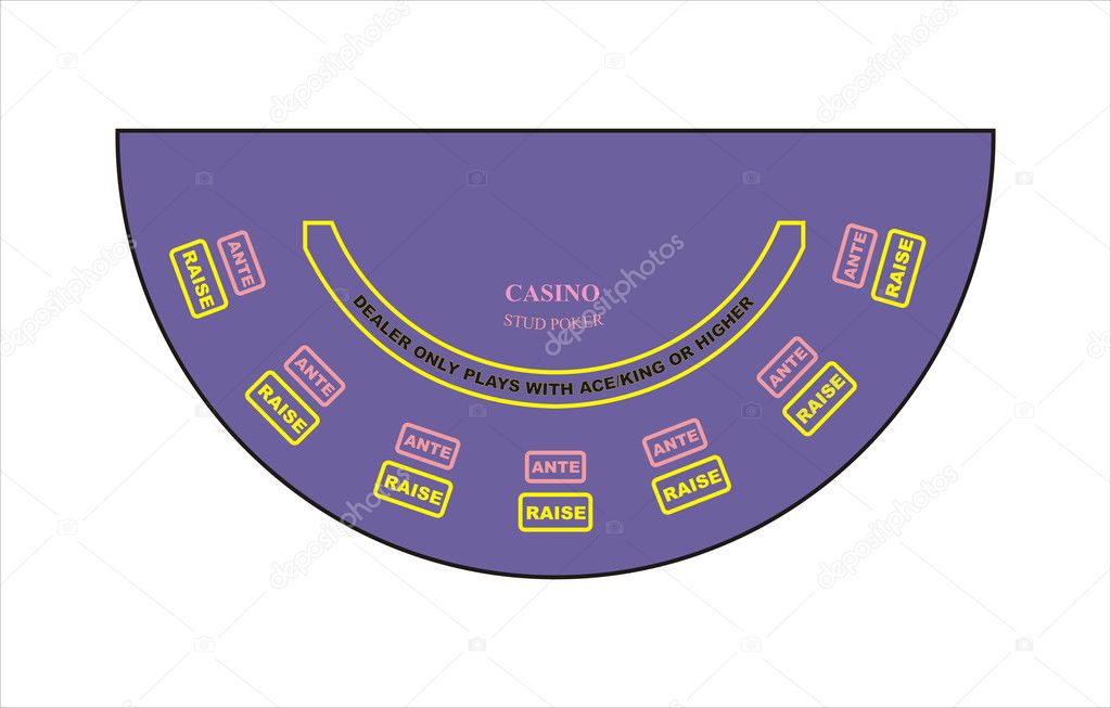 poker table layout — Stock Photo © tony4urban 4316464