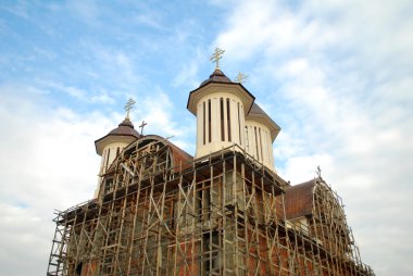 Romanya severin drobeta turnu büyük bir kilise inşaatı